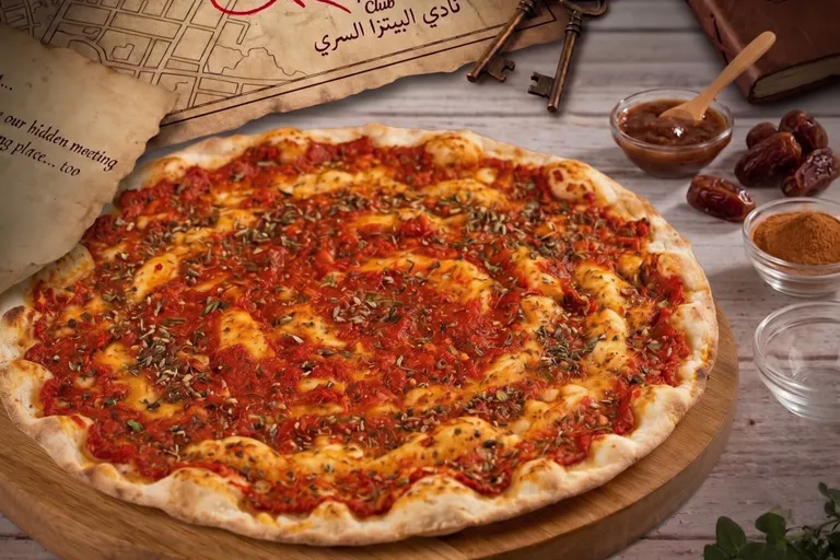 منقوشة محمرة