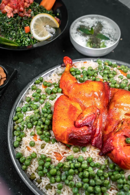 رز ببزاليا - ربع دجاج مع مكسرات
