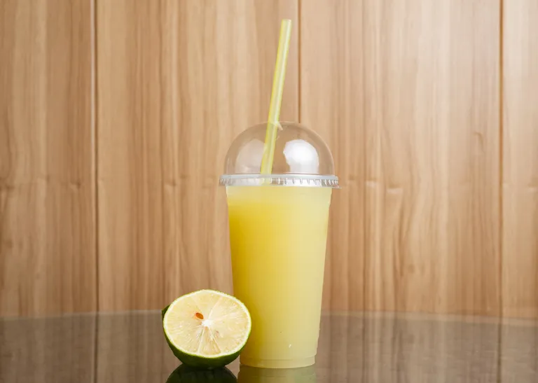 A glass of lemonade