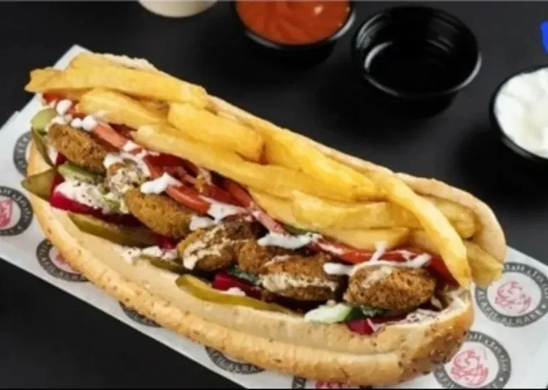 فلافل مع بطاطا صمون
