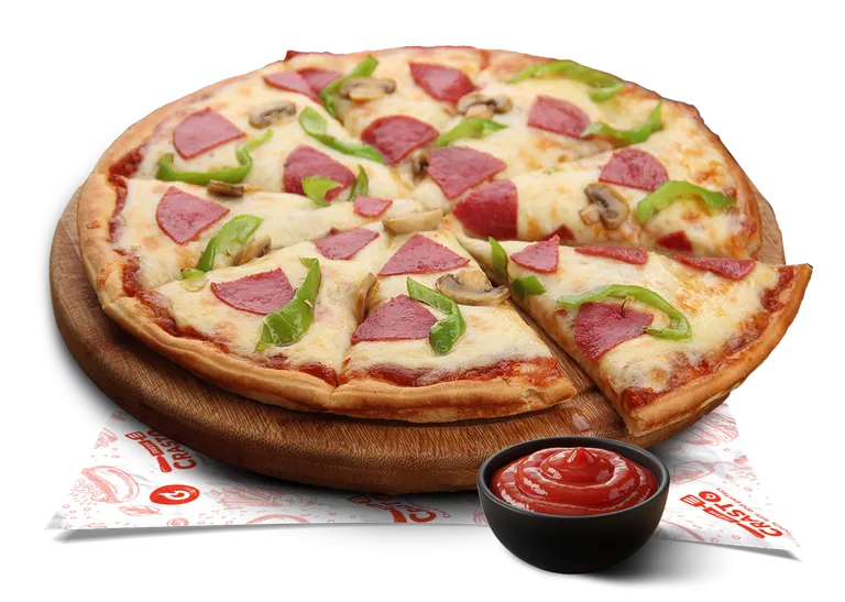 Beef Salami Pizza