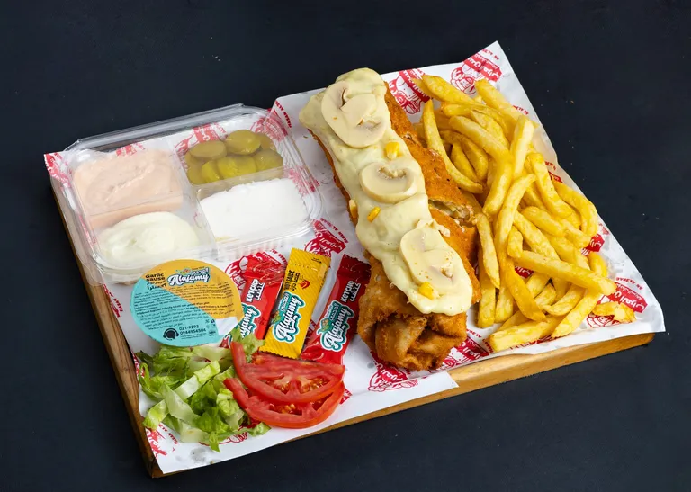 Crispy Chicken Shawarma Meal