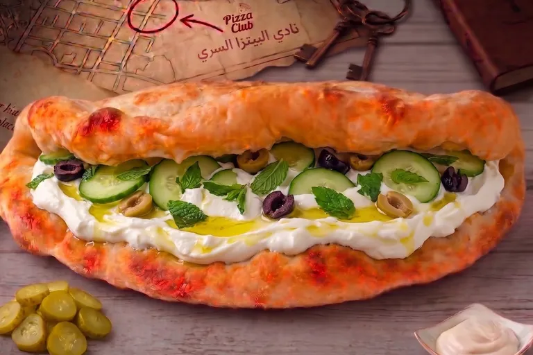 سندويشة لبنة و خضار