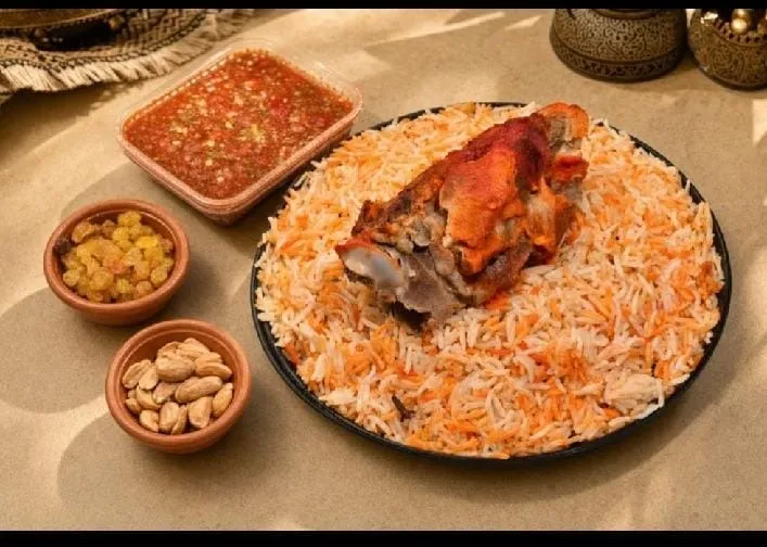 Half a portion of lamb Mandi