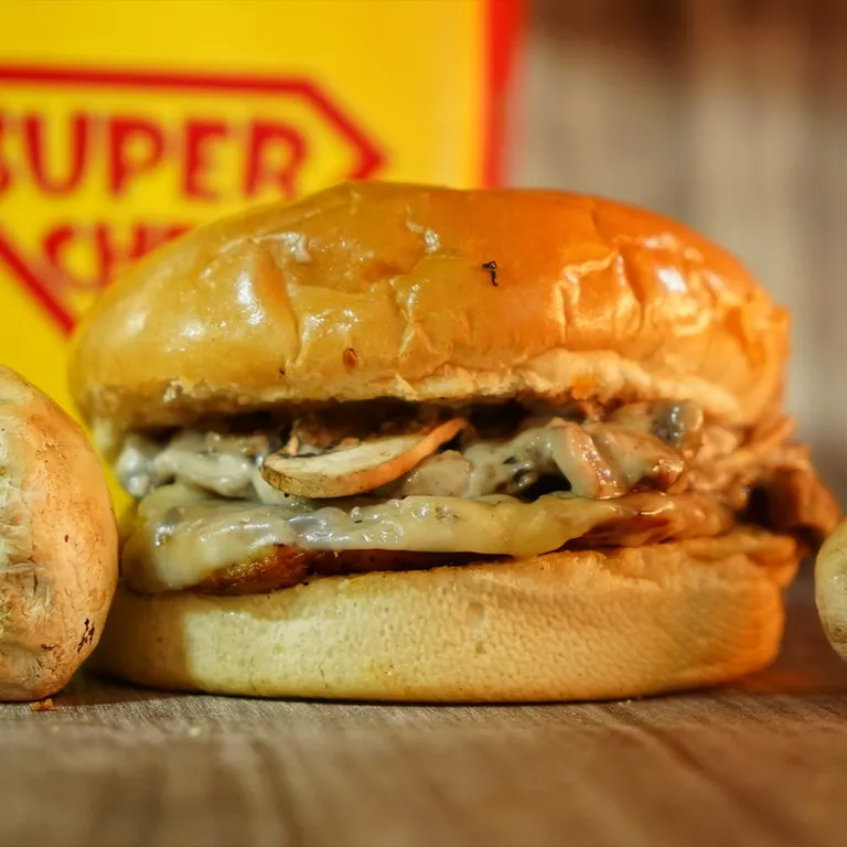 Swiss Mushroom Burger (Chicken)