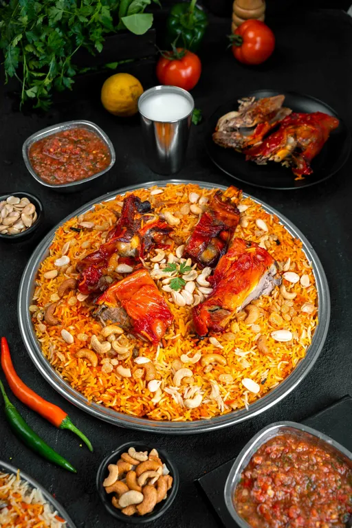 مندي ربع لحم بدون مكسرات
