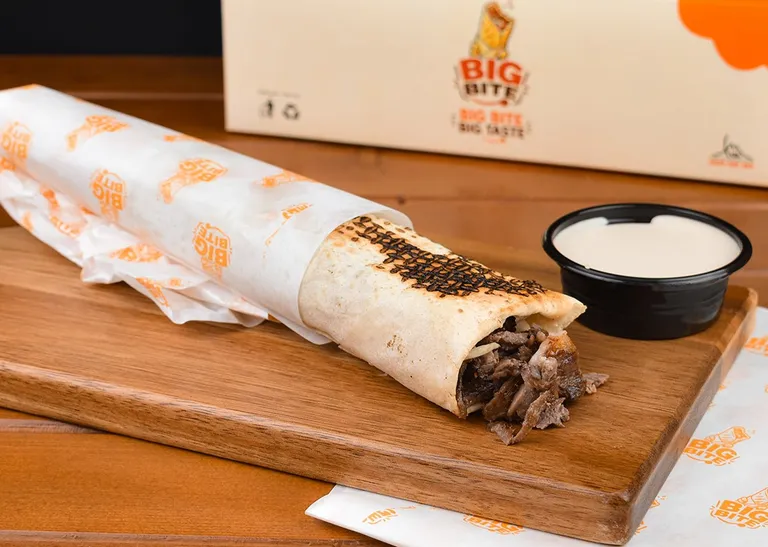 Beef shawarma sandwich